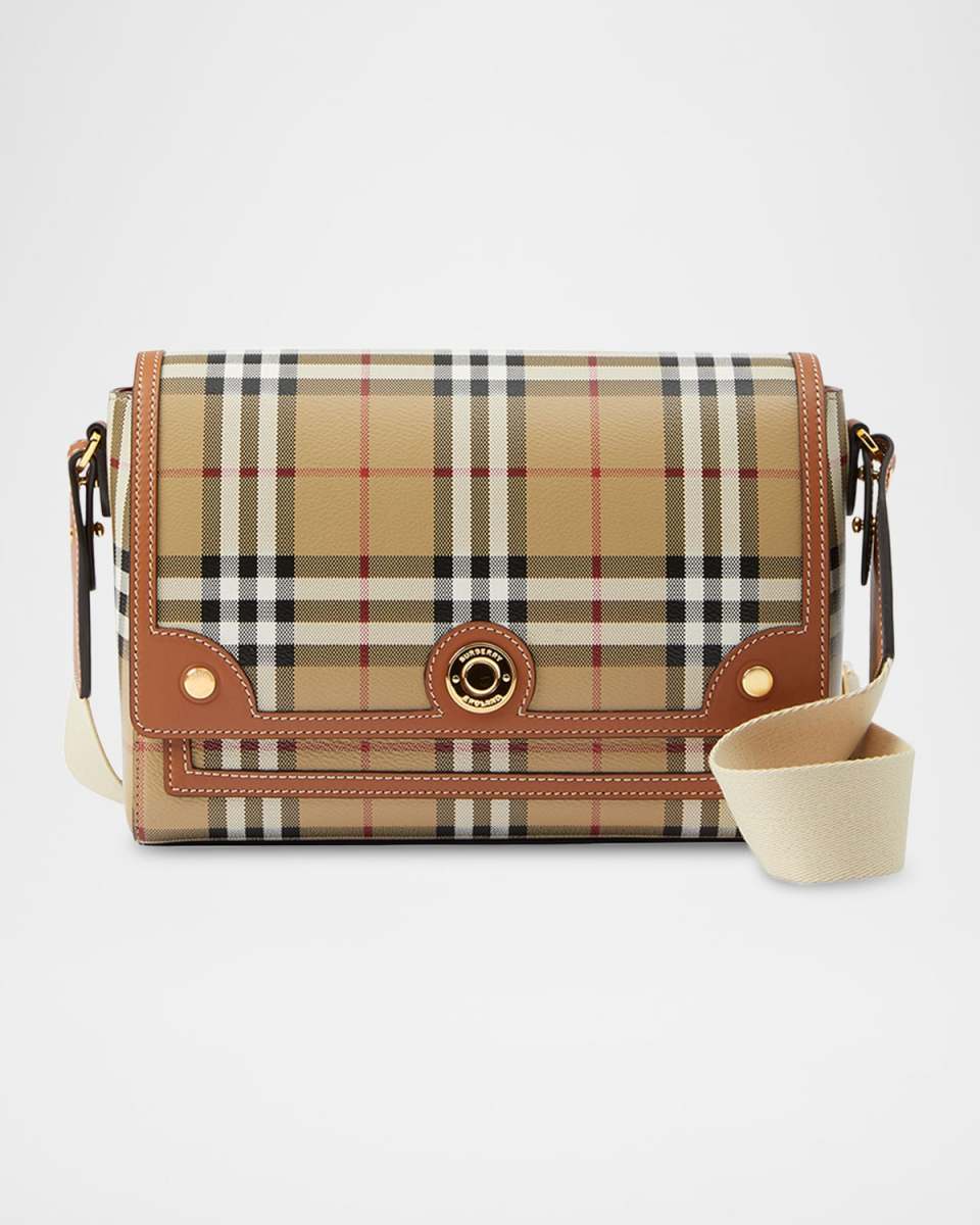 Note Medium Check Crossbody Bag